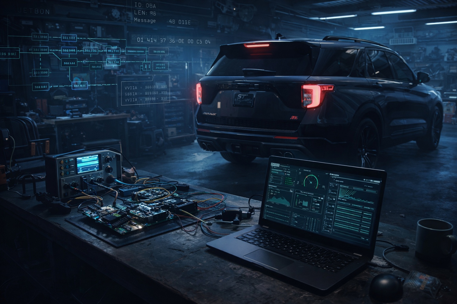 Engineering stack in a working lab environment